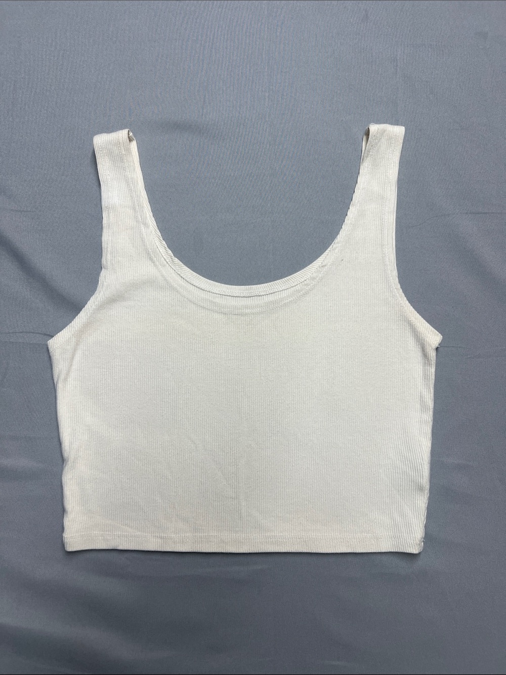 Groceries womens Ribbed Scoop Crop Tank